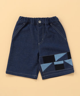 デニムライクストレッチ ハーフパンツ (ベビーサイズ)（23-52PO32-206