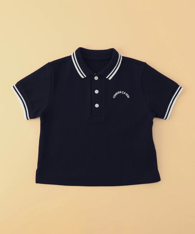 鹿の子ライン入り ポロシャツ(ベビーサイズ)