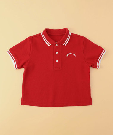 鹿の子ライン入り ポロシャツ(ベビーサイズ)