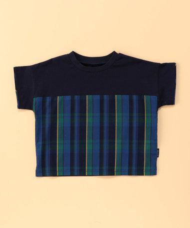 マドラスチェック 半袖Tシャツ(ベビーサイズ)