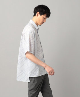 マーブルパターン プリントシャツ