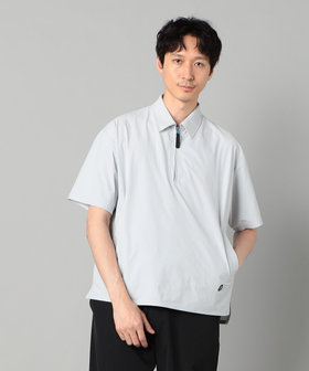 メンズ ポロシャツ ハーフジップ半袖シャツ ポロネック w9055 ハーフジップ ポロシャツ（27-54CK04-205）｜ベータメン（β MEN