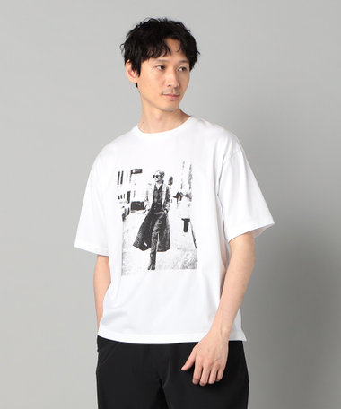 ウォーキングガールプリント Tシャツ