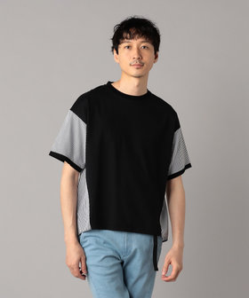 新品☆βベータのストライプシャツ・9号・定価2.5万円 β MEN（ベータメン）の「モノトーン ストライプシャツ（シャツ