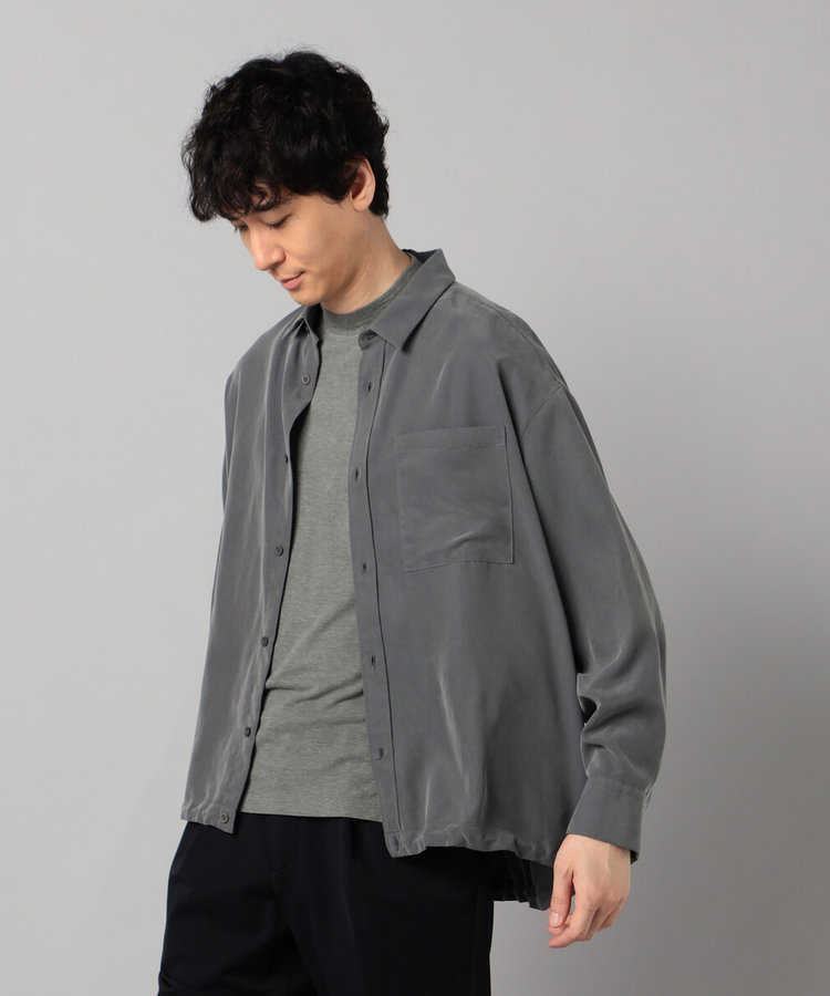 スエード起毛 スピンドルシャツ