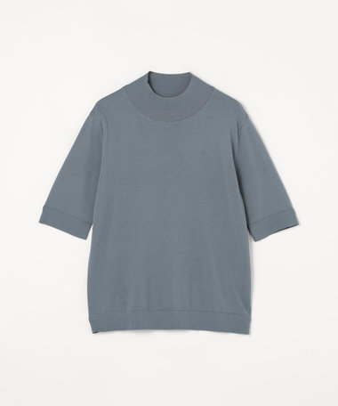 プレミアムコットン モックネックプルオーバー