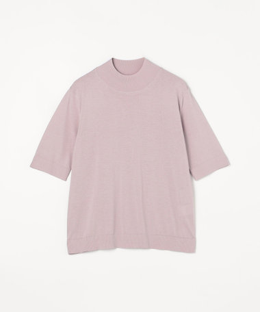 プレミアムコットン モックネックプルオーバー