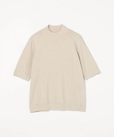 プレミアムコットン モックネックプルオーバー