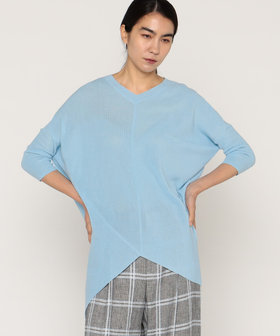 マニッシュ・アップ 片畦ニットプルオーバー