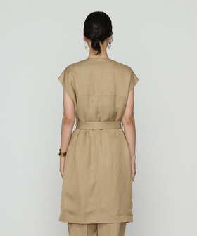 【美品・タグ付】BASILE28　バジーレ28　ジレワンピース（キャメル）9号 trim_fce_item681d7851f3378.jpg