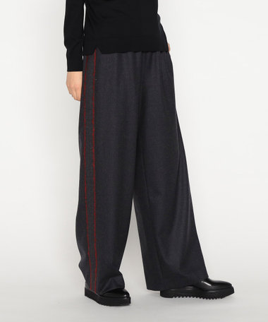 フラノ×REGGIANIストライプ トラックパンツ