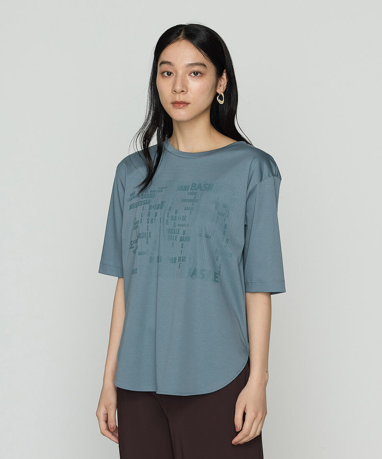 新品未使用 BASILE28 バジーレ スパンコール 半袖カットソー Tシャツ 新品未使用 BASILE28 バジーレ スパンコール 半袖カットソー T