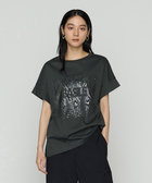 アルビニスタスムース ヘリンボーン刺繍Tシャツ