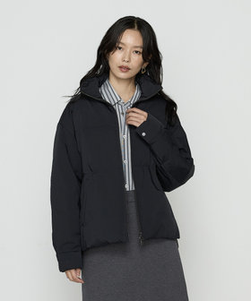 FINOダントツ撥水高密度ツイル フードロングダウンコート（28-21UM01