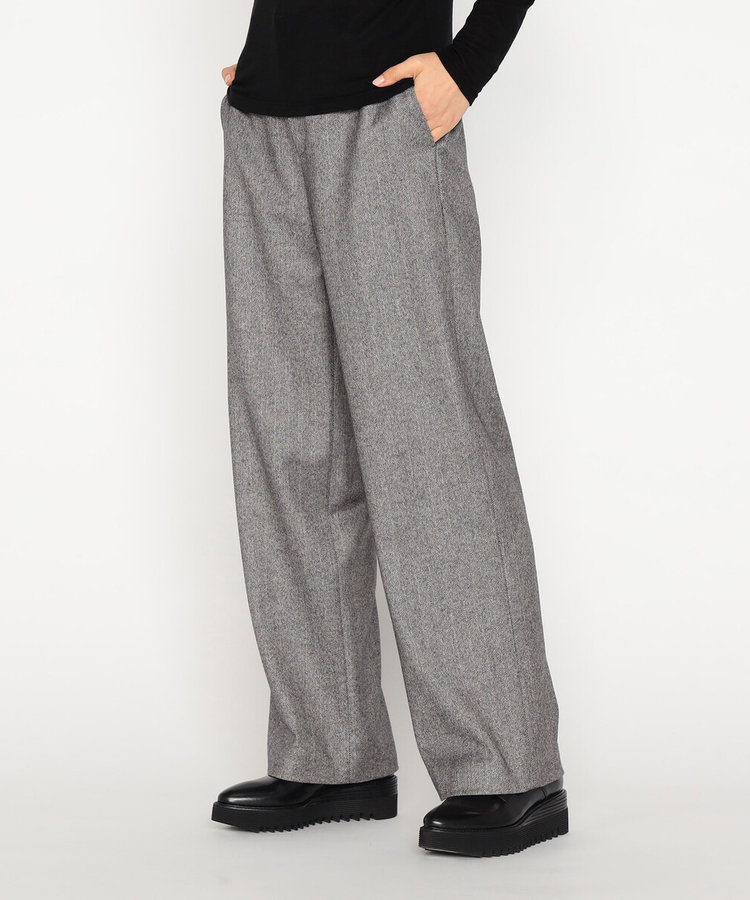 シックツイードヘリンボーン ワイドパンツ（28-22PM22-205）｜バジーレ