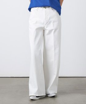 12OZホワイトデニム ワイドパンツ