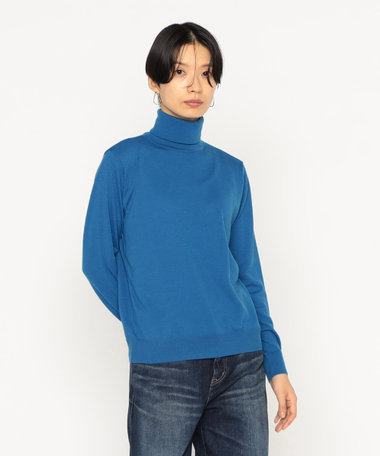 梳毛タートルネック ニット