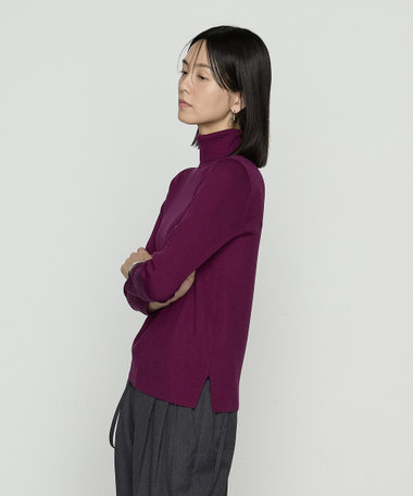 リブ タートルネック