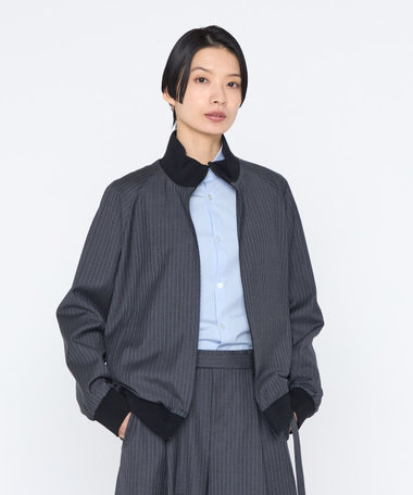 〔 +サイズ 〕 〔REDA〕片柄ストライプ トラックジャケット