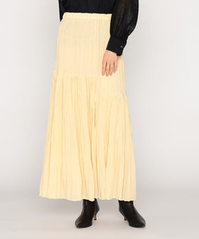 〔 +サイズ 〕トリアセカラミ プリーツスカート