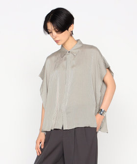 〔 +サイズ 〕センシティブストライプ　シャツ
