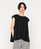 〔 +サイズ 〕 BLACK TWEED ブラウス