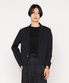 〔 +サイズ 〕 マニッシュストライプ ジャケット