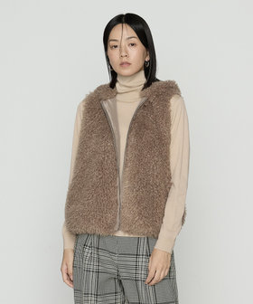 〔 +サイズ 〕 カシミヤゴート風 エコファージレ