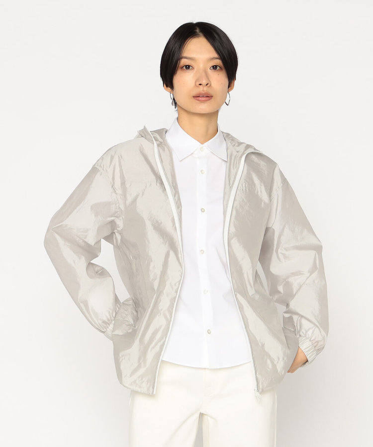 〔 +サイズ 〕 クラッシュタフタ ライトジャケット