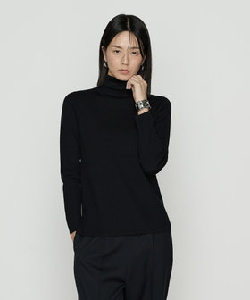 〔 +サイズ 〕 リブ タートルネック