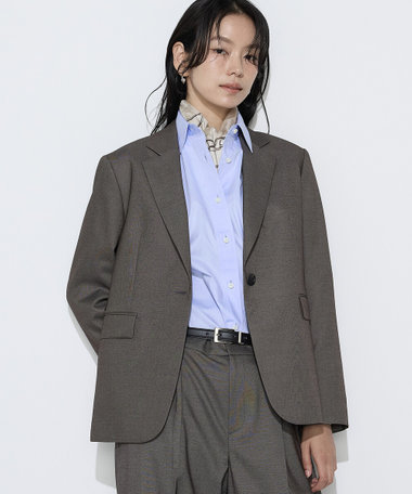 〔TALLサイズ〕【セットアップ対応】シャークスキン ジャケット