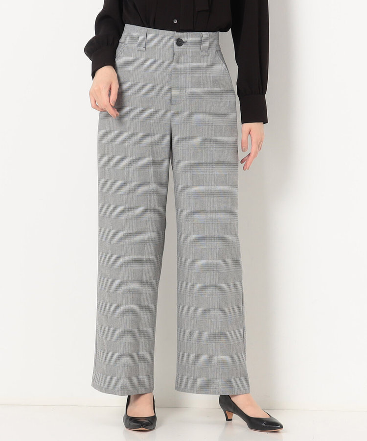コムサ（COMME CA）/〔 TALLサイズ 〕 【セットアップ対応】グレンチェックストレッチ パンツ TALLサイズ 〕 【セットアップ対応】グレンチェックストレッチ パンツ