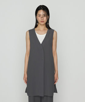 TALLサイズ 〕 【セットアップ対応】ストレッチからみ ジレ（34