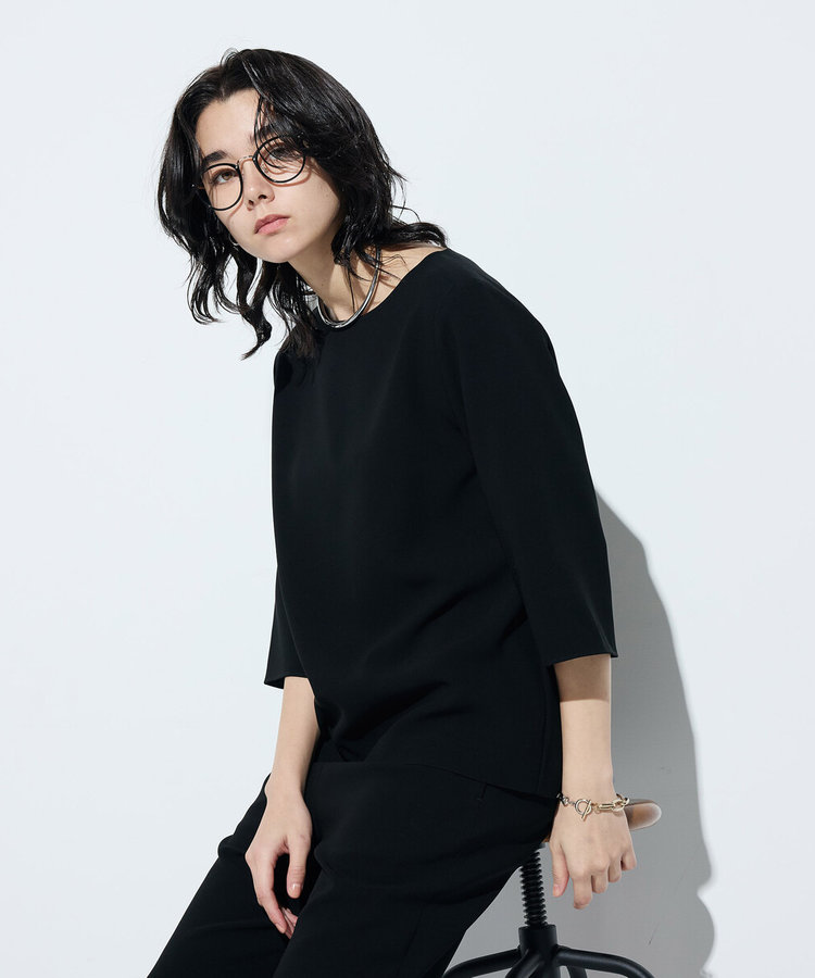 TALLサイズ 〕 トリアセダブルクロス Tブラウス（34-07BM14-205