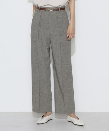 〔 TALLサイズ 〕 【セットアップ対応】ストレッチミニ千鳥 パンツ