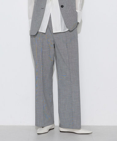 〔 TALLサイズ 〕 【セットアップ対応】ストレッチミニ千鳥 パンツ