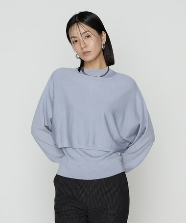 〔 TALLサイズ 〕 ウール梳毛 ツインニット