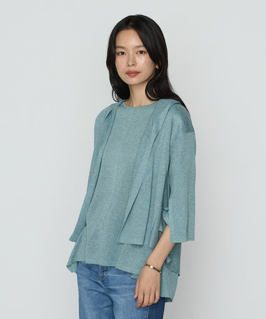 〔 TALLサイズ 〕 レーヨンイタリア糸 カーディガン