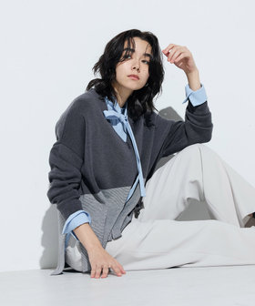 コムサ（COMME CA）/〔 TALLサイズ 〕 ウール混スムース ジップカーディガン TALLサイズ 〕 ウール混スムース ジップカーディガン（34-59IM16-205