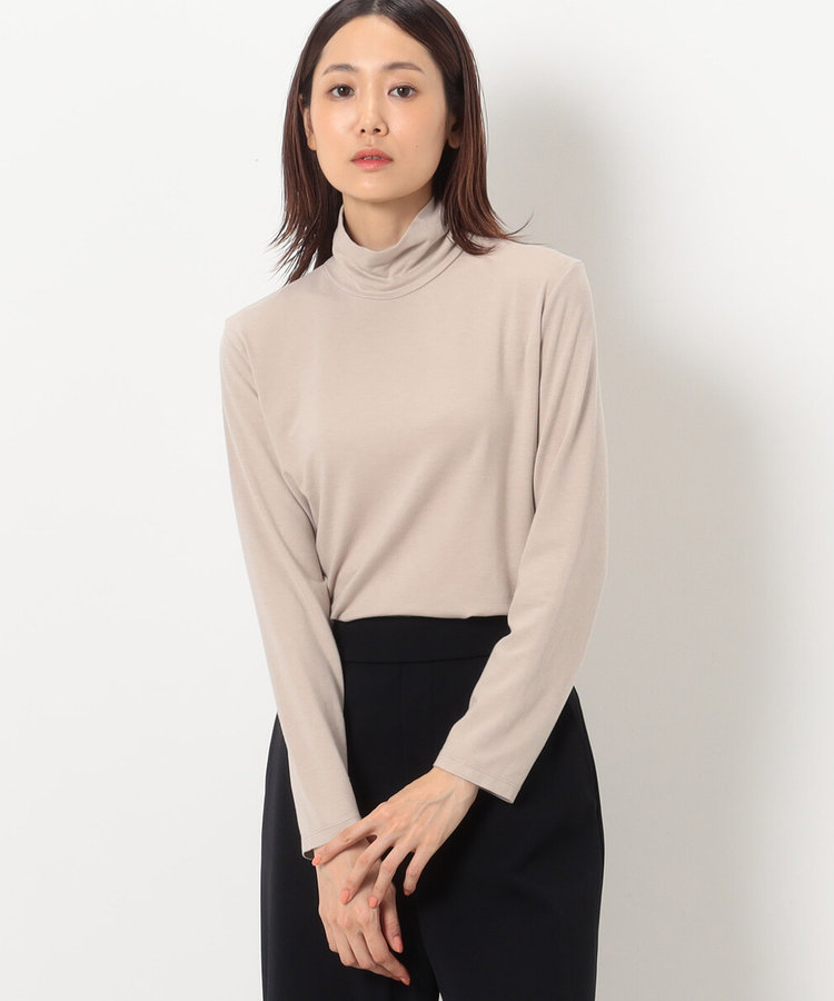 TALLサイズ 〕 ソフトベア天竺 ハイネックプルオーバー（34-60EE05-203