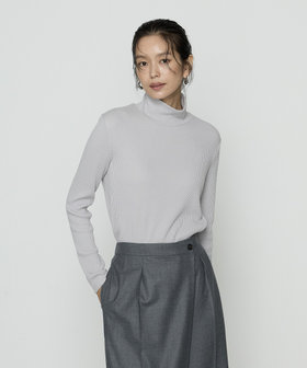 〔 TALLサイズ 〕 ラグウォームリブニット タートルネックプルオーバー