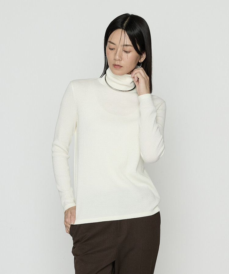 Oggi 12月号掲載商品】〔 TALLサイズ 〕 ラグウォームリブニット