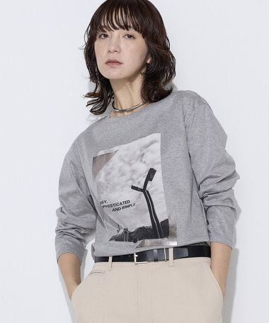 〔 TALLサイズ 〕 スーピマバイオシルスムース プリントTシャツ