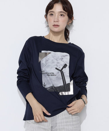 〔 TALLサイズ 〕 スーピマバイオシルスムース プリントTシャツ
