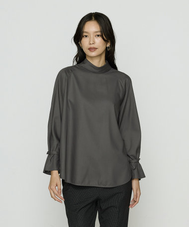 〔 TALLサイズ 〕 フルダルスパンマイクロピーチ ブラウス