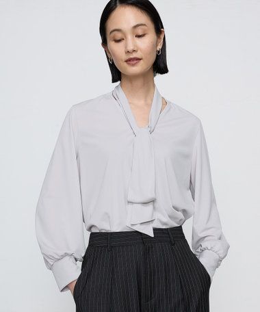 〔 TALLサイズ 〕【ブライトリーセットアップ】ボウタイ ブラウス