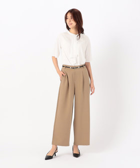 美しいベーシックパンツ】ポリエステルレーヨンストレッチ
