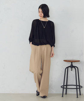 美しいベーシックパンツ】ワイドシルエット チノパンツ（38