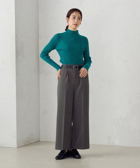 グレンチェック ワイドパンツ（38-52PK51-205）｜COMME CA