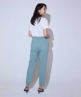 美しいベーシックパンツ】ストレッチテーパードパンツ（38
